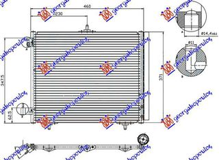 ΨΥΓΕΙΟ A/C 1.2 THP 12010-130-1.2 VTI/1.6 HDI 1.6 BLUEHDI (420x370) 3ΒΑΣΕΙΣ για CITROEN C3 AIR CROSS 17-21