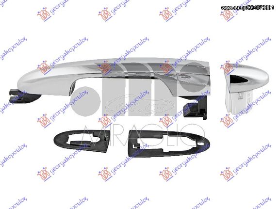 ΧΕΡΟΥΛΙ ΠΟΡΤΑΣ ΕΜΠ/ΠΙΣΩ ΕΞΩ ΧΡΩΜΙΟ ΔΕΞΙΑ ΠΛΕΥΡΑ για FIAT 500 L 12-17
