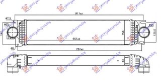 ΨΥΓΕΙΟ INTERCOOLER 2.0 TDCi (KIN T8C) ΠΕΤΡΕΛΑΙΟ (655x158x64)  για FORD GALAXY 15-19