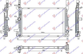 ΨΥΓΕΙΟ 1.5 TDCi ΑΥΤΟΜΑΤΟ ΠΕΤΡΕΛΑΙΟ (546x351x26) για FORD TRANSIT/TOURNEO CONNECT 2013-2019 (C4A)