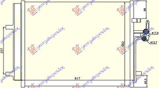 ΨΥΓΕΙΟ Α/C 1.6-1.8 BENZINH - 2.0 TDCi (580x465x16) για FORD MONDEO 11-14