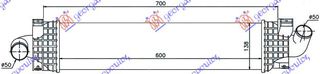 ΨΥΓΕΙΟ INTERCOOLER 1.6-1.8-2.0 TDCi- 2.5 BENZINH (60x128x50  για FORD S-MAX 11-15