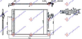 ΨΥΓΕΙΟ A/C 1.6 TDCI ECONETIC (626x470x16) για FORD FOCUS 2011-2014 (DH)