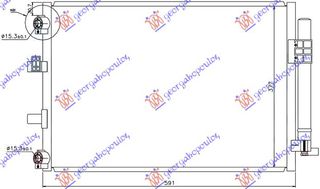 ΨΥΓΕΙΟ A/C 1.6i 16V TURBO-2.0 TDCi για FORD FOCUS 14-18