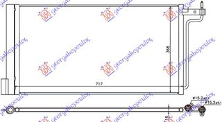 ΨΥΓΕΙΟ A/C 1.6 ΒΕΝΖΙΝΗ-2.0 ΠΕΤΡΕΛΑΙΟ (695x358) για FORD FOCUS C-MAX 10-14