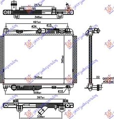 ΨΥΓΕΙΟ 1.0 EcoBoost ΑΥΤΟΜΑΤΟ ΒΕΝΖΙΝΗ (385x545x22)  για FORD FIESTA 17-