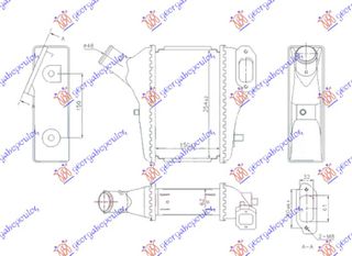 ΨΥΓΕΙΟ INTERCOOLER 1.6-2.2 i-DTEC ΠΕΤΡΕΛΑΙΟ (150x255x62) για HONDA CR-V 2015-2017 (RW/RT)