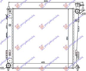 ΨΥΓΕΙΟ 1.7-2.0 CRDi ΠΕΤΡΕΛΑΙΟ ΜΗΧΑΝΙΚΟ (485x470x16) (ΤΣΕΧΙΑΣ) (KOYO)  για HYUNDAI iX35/TUCSON 10-15