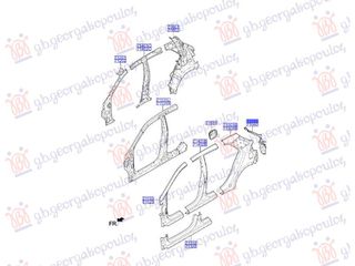 ΦΑΝΟΣΤΑΤΗΣ ΠΙΣΩ (Γ) ΑΡΙΣΤΕΡΗ ΠΛΕΥΡΑ για HYUNDAI i20 (H/B) 14-18