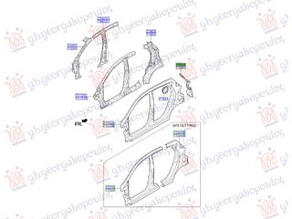 ΦΑΝΟΣΤΑΤΗΣ ΠΙΣΩ (Γ) ΑΡΙΣΤΕΡΗ ΠΛΕΥΡΑ για HYUNDAI i10 13-16