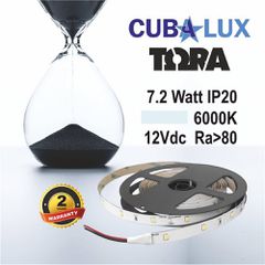 ΤΑΙΝΙΑ 7,2W ΙΡ20 12V CW 5500Κ 5Μ ΤΟRΑ 50-0007