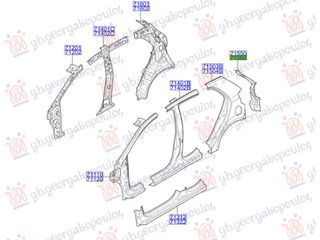 ΦΑΝΟΣΤΑΤΗΣ ΠΙΣΩ (Γ) ΔΕΞΙΑ ΠΛΕΥΡΑ για KIA PICANTO 17-24