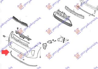 ΣΠΟΙΛΕΡ ΠΡΟΦΥΛΑΚΤΗΡΑ ΕΜΠΡΟΣ (Γ)  για KIA PICANTO 17-