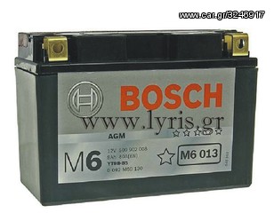 ΛΥΡΗΣ BOSCH ΜΠΑΤΑΡΙΑ YT9B-BS, YT9B-4, 12V, 8Ah/80A(EN), ΑΡΙΣ(+), M6-AGM, 0092M60130 