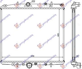 ΨΥΓΕΙΟ 2,0i-16V-2,0-2,2 JTD (46,5x56,3x2  για LANCIA PHEDRA 02-10