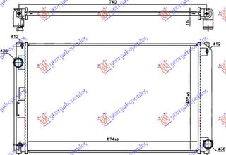 ΨΥΓΕΙΟ 2.5 HYBDID (NX300H)ΒΕΝΖΙΝΗ ΜΗΧΑΝΙΚΟ/ΑΥΤΟΜΑΤΟ (675x415x16) (KOYO)  για LEXUS NX 17-22