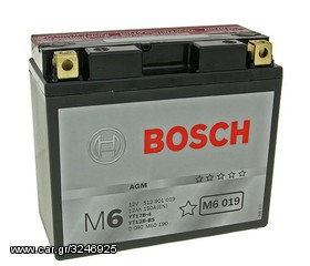 ΛΥΡΗΣ BOSCH YT12B-BS, 12V, 12Ah/190A(EN), ΑΡΙΣ(+), M6-AGM, 0092M60190 