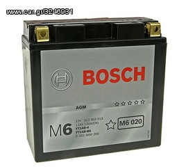 ΛΥΡΗΣ BOSCH YT14B-BS, 12V, 12h/190A(EN), ΑΡΙΣ(+), M6-AGM, 0092M60200 