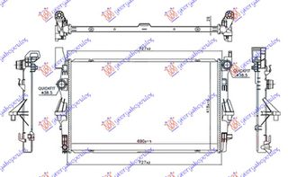 ΨΥΓΕΙΟ 1.6 (12009-111 CDI) +AC (690x418x26) ΠΕΙΡΟΙ ΜΕΣΗ για MERCEDES VITO (W447) 15-