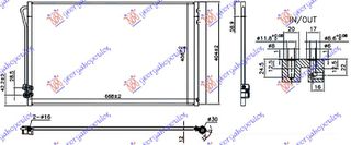 ΨΥΓΕΙΟ A/C ΓΙΑ ΌΛΑ ΒΕΝΖΙΝΗ-ΠΕΤΡΕΛΑΙΟ (640x385x12) για MERCEDES VITO (W447) 15-