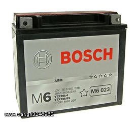 ΛΥΡΗΣ BOSCH YTX20L-BS, 12V, 18Ah/260A(EN), ΑΡΙΣ(+), M6-AGM, 0092M60230 