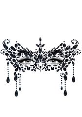 Αυτοκόλλητα Προσώπου Masquerade Face Jewels - Μαύρα