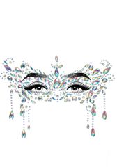 Αυτοκόλλητα Προσώπου Masquerade Face Jewels - Λευκά