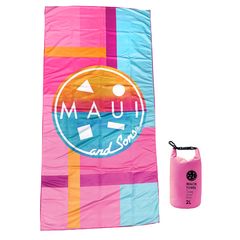 Πετσέτα θαλάσσης MAUI and SONS 4953 Original Surf Pink από microfiber 90x180 cm ( 4953 )