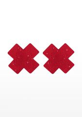 Αυτοκόλλητα - Καλύμματα Θηλών Nipple X Covers (Κόκκινα)