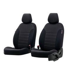 Καλύμματα καθισμάτων για Nissan Qashqai J11/J12 Sport Original Design μαύρο ζακάρ-lacoste 7τμχ