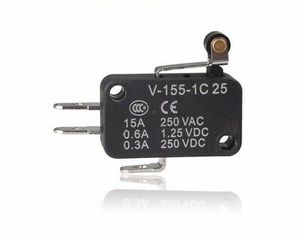 Τερματικός Διακόπτης Micro Switch 15A 250V/125V (ΕΛΑΣΜΑ + ΡΟΔΑΚΙ) V-155-1C25
