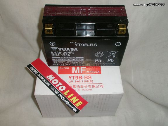 ΜΠΑΤΑΡΙΑ.YAMAHA.MAJESTY YUASA YT9B-BS TAIWAN ΚΛΕΙΣΤΟΥ ΤΥΠΟΥ ΜΕ ΥΓΡΑ YUASA 12V 8Ah (10HR) ΔΩΡΕΑΝ ΤΟΠΟΘΕΤΙΣΗ ΚΑΙ ΕΛΕΝΧΟ ΦΟΡΤΙΣΗΣ ΠΡΟΣΦΟΡΑ υπολοιπο στοκ