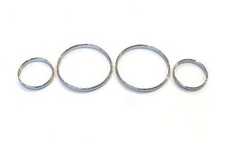 Δαχτυλίδια καντράν για Opel Astra G / Zafira A - χρωμίου