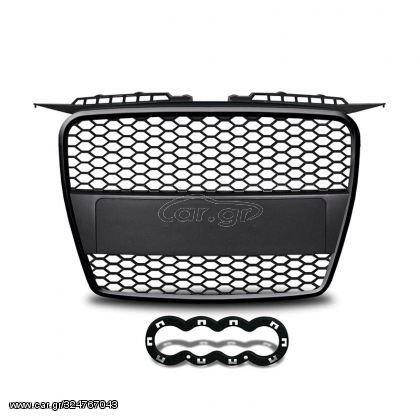 Μάσκα με σήμα για Audi A3 (2003-2008) - RS-Look μαύρη