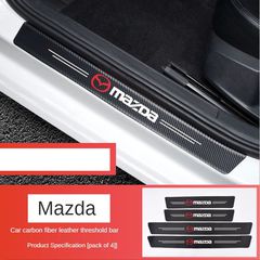  Αυτοκόλλητα Μασπιέ Πόρτας Carbon με Σήμα MAZDA Σετ 4 τεμάχια