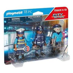 Playset  City Action Police Figures Set Playmobil 70669 (18 pcs)