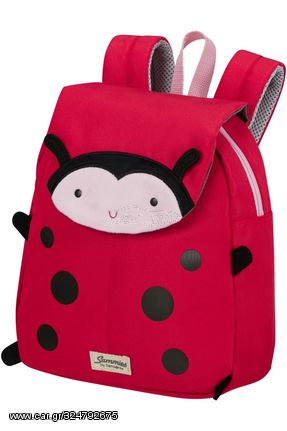 Samsonite 142476-9676 Happy Samies Eco Ladybug Lally, Σχολική Τσάντα, Ύφασμα, Κόκκινο