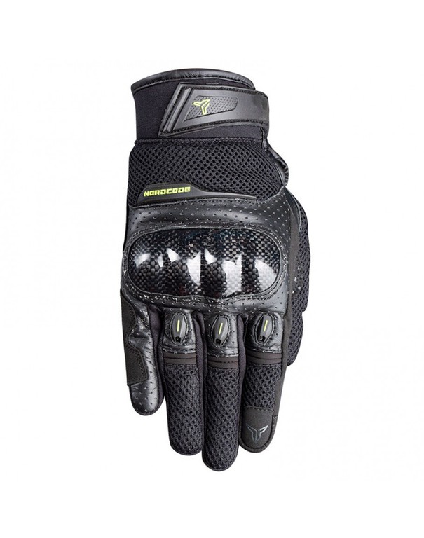 Nordcode Air Tech-R Leather Γάντια Black Fluo