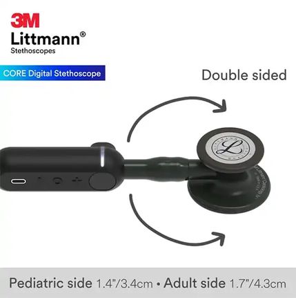 Ψηφιακό Στηθοσκόπιο 3M™ Littmann® CORE 8490 Μαύρος Κώδωνας-thumb-2