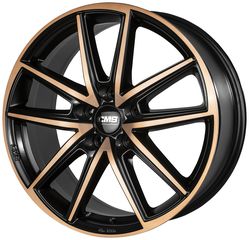 CMS C30 7x17" ET35 Gloss Black / Copper (Nissan Qashqai J11)