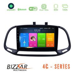 Bizzar Fiat Doblo 2015-2022 4core Android11 2+16GB Navigation Multimedia Tablet 9″