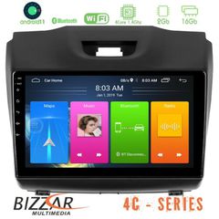 Bizzar Isuzu D-MAX 2012-2019 4core Android11 2+16GB Navigation Multimedia Tablet 9″