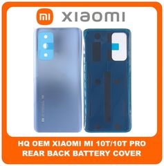 OEM Συμβατό Για Xiaomi Mi 10T (M2007J3SY), Mi 10T Pro (M2007J3SG, M2007J3SP) Rear Back Battery Cover Πίσω Κάλυμμα Καπάκι Πλάτη Μπαταρίας Silver Ασημί