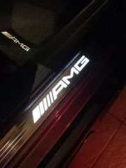 Γνήσια mercedes Illuminated door sills φωτιζόμενα μαρσπιε  με logo AMG Mercedes για c117 cla, w176 a-class, x156 gla 