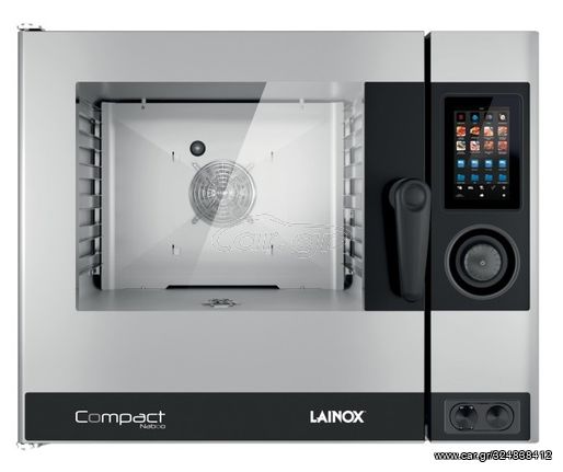 !!!Ρωτήστε μας για τιμή!!!Ηλεκτρικός Κυκλοθερμικός Φούρνος Direct Steam Lainox Ιταλίας 6 θέσεων GN 1/1 Compact Naboo