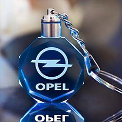 3D Led Light Κρυστάλλινο Μπρελόκ Φωτιζόμενο OPEL