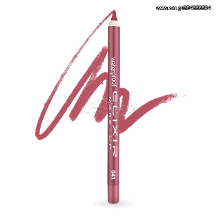 Elixir Waterproof Lip Pencil Μολύβι Χειλιών Αδιάβροχο 1,4gr 041 Red Cherry Κόκκινο Κερασί