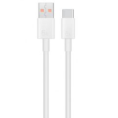 Καλώδιο Data Huawei Super Charge 6A USB Type-A to Type-C 1m White (Original Bulk) 04072043