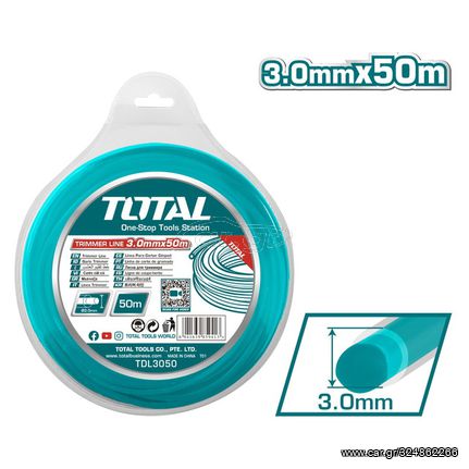 Μεσινέζα Στρόγγυλη DUAL POWER TOTAL 3.0mm - 50m με Ενισχυμένο Πυρήνα ( TDL3050 )