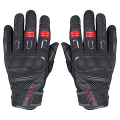 Γάντια μηχανής Harisson Leader II μαύρα / κόκκινα
